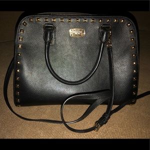 Michael Kors Black Studded Crossbody Bag